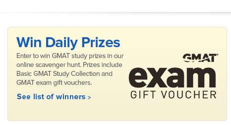list of GMAT prizes