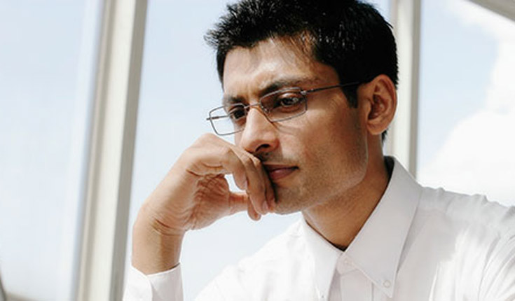 pensive man
