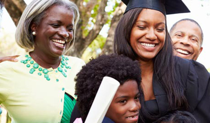 Woman Graduating Black Gown