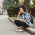 Studying on Curb