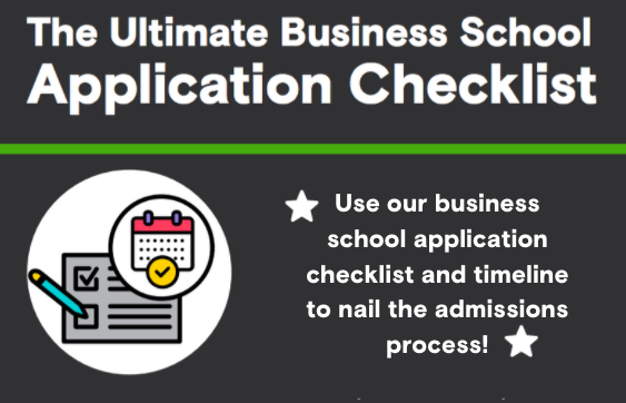 business school application checklist 