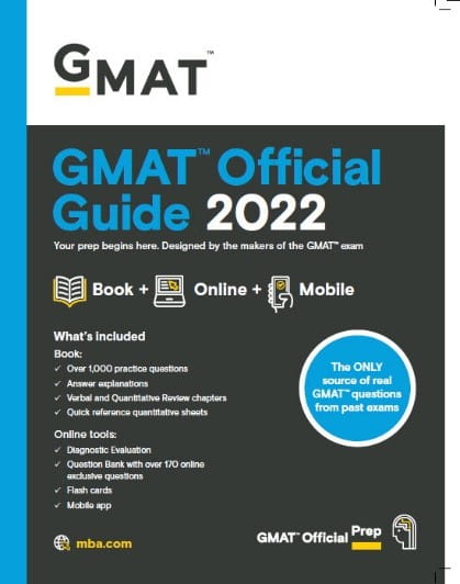 gmat official guide 2022
