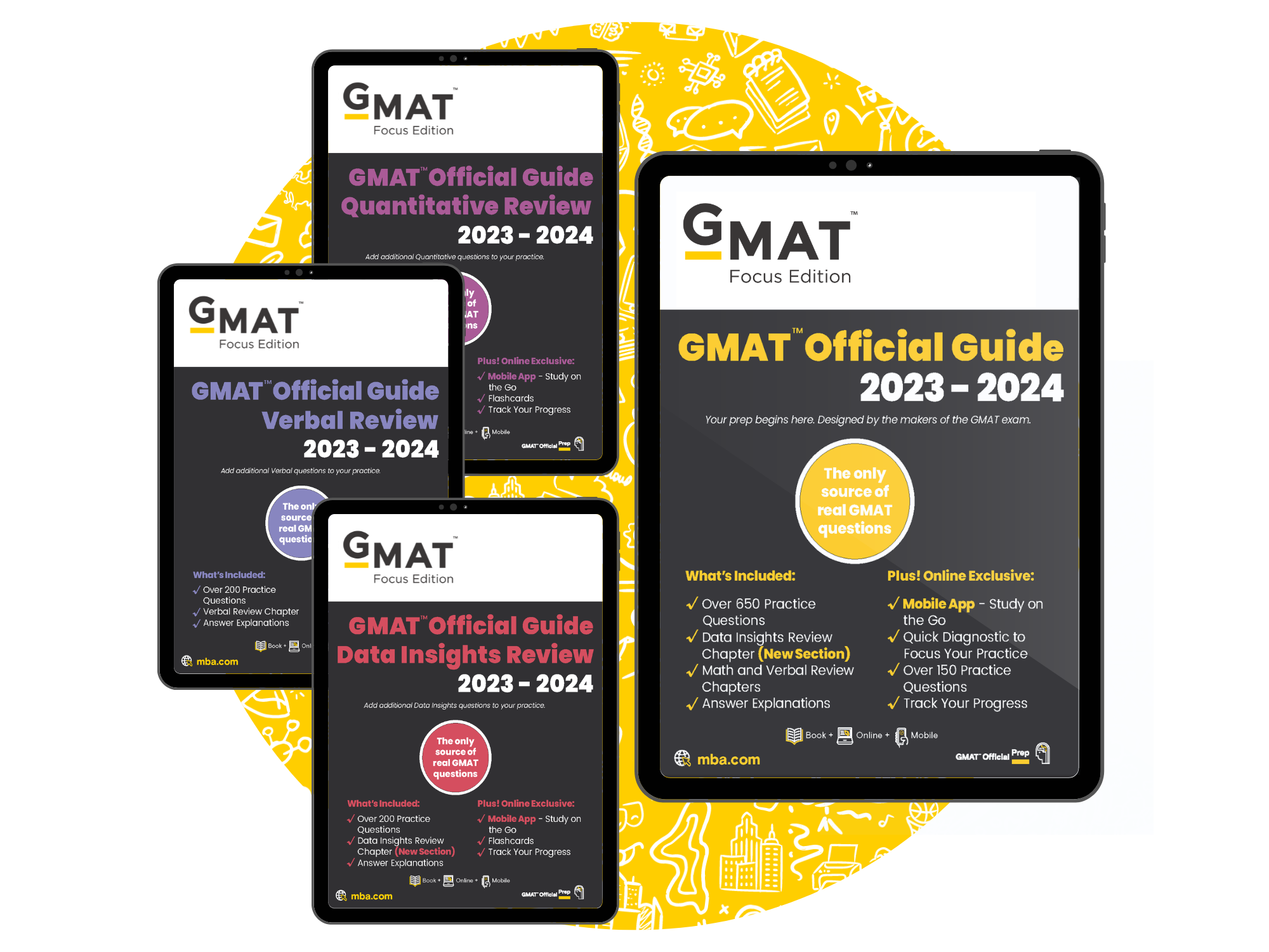 GMAT™ Official Guide Bundle 2023-2024: eBook & Online Question