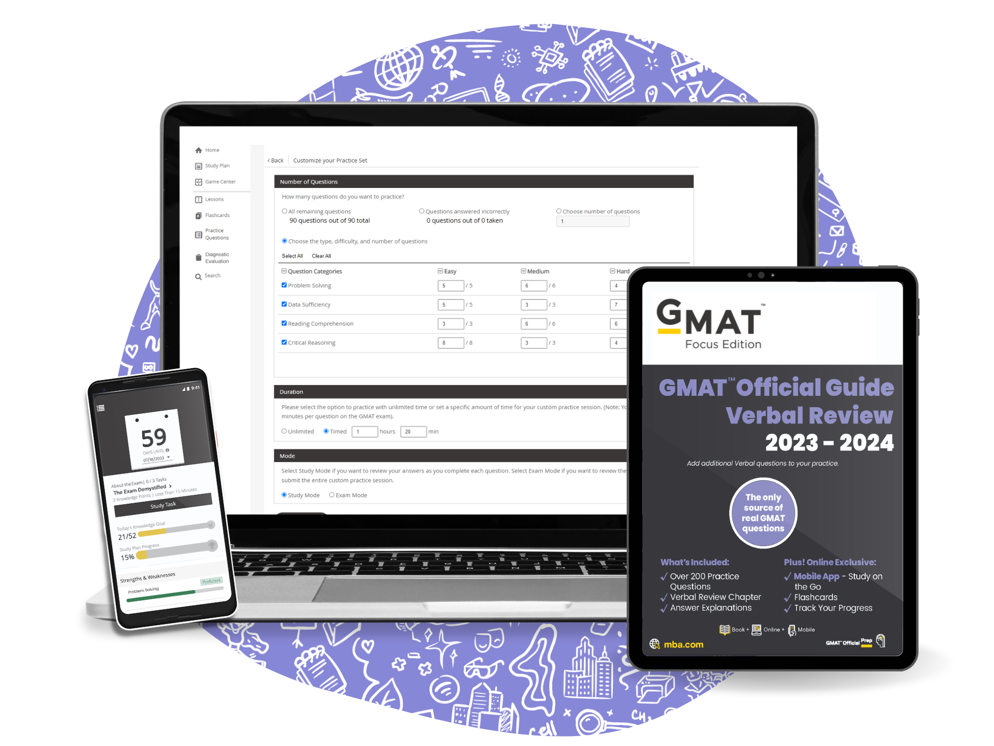 GMAT Focus Verbal Review online questions