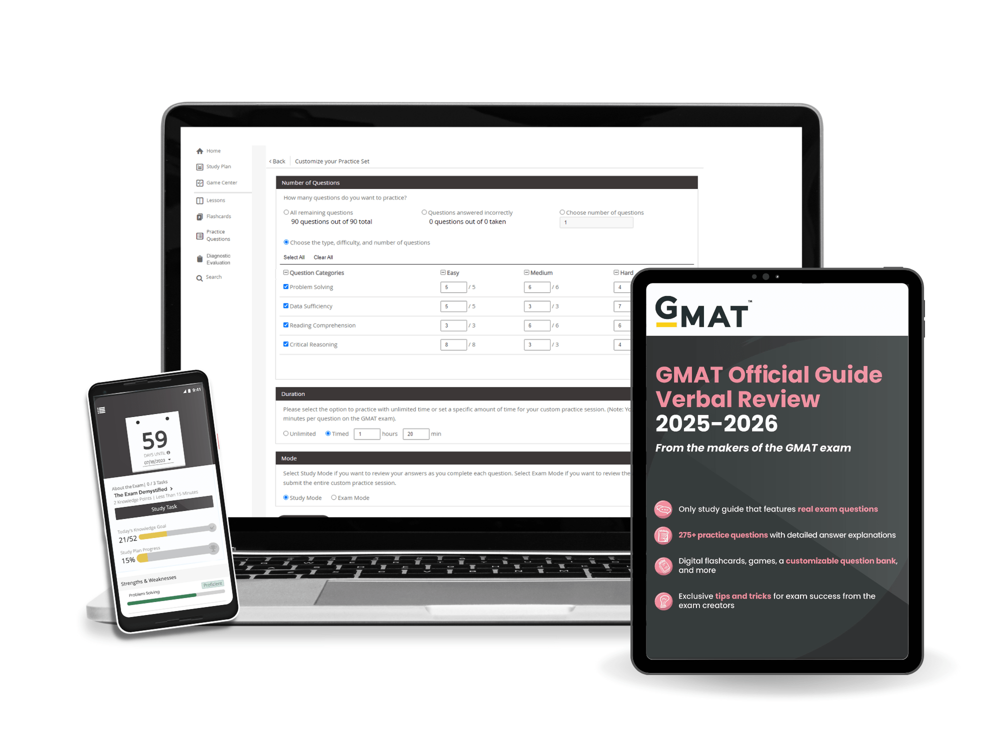 GMAT Official Guide Verbal Review 2025-2026: eBook & Online