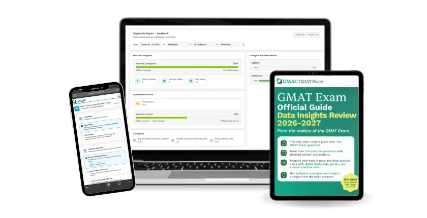 GMAT Official Guide Data Insights Review 2026-2027: eBook & Online