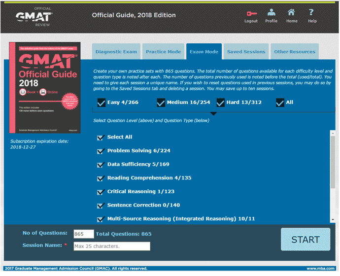 GMAT OG Online GMAT OG Online